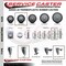 Service Caster 35 Inch Thermoplastic  Rubber Swivel 58 Inch Threaded Stem Caster Set 2 Total Lock Brakes SCC-TSTTL20S3514-TPRB-58212-2-S-2 - alternate 5